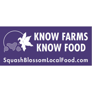 "KNOW FARMS KNOW FOOD" Bumper Sticker